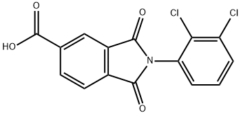 2-(2,3-二氯-苯基)-1,3-二氧代-2,3-二氢-1H-异5-吲哚甲酸,313260-34-3,结构式