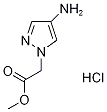 Methyl (4-amino-1H-pyrazol-1-yl)acetate hydrochloride Structure