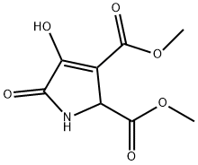 Dimethyl 4-hydroxy-5-oxo-2,5-dihydro-1H-pyrrole-2,3-dicarboxylate 化学構造式