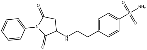 4-{2-[(2,5-Dioxo-1-phenylpyrrolidin-3-yl)amino]ethyl}benzenesulfonamide Structure