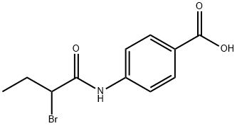 4-[(2-溴-1-氧代丁基)氨基]苯甲酸, 300708-07-0, 结构式