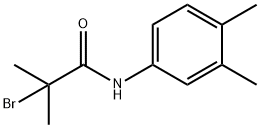2-Bromo-N-(3,4-dimethylphenyl)-2-methylpropanamide 化学構造式