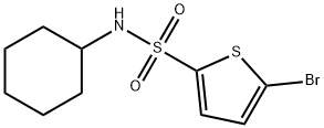 5-溴-N-环己基-2-噻吩磺酰胺, 725215-55-4, 结构式