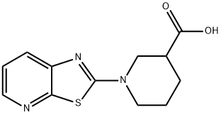 1-噻唑并[5,4-B]吡啶-2-基3-哌啶甲酸,950312-57-9,结构式