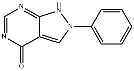 2-Phenyl-2,5-dihydro-4H-pyrazolo[3,4-d]pyrimidin-4-one 化学構造式
