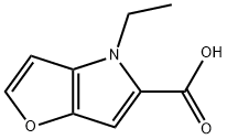 4-乙基-4H-呋喃[3,2-B]吡咯-5-羧酸, 80709-74-6, 结构式
