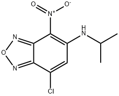 7-Chloro-N-isopropyl-4-nitro-2,1,3-benzoxadiazol-5-amine Structure