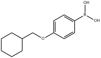 [4-(Cyclohexylmethoxy)phenyl]boronic acid 化学構造式