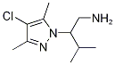 [2-(4-Chloro-3,5-dimethyl-1H-pyrazol-1-yl)-3-methylbutyl]amine Struktur