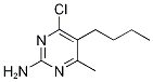 5-Butyl-4-chloro-6-methylpyrimidin-2-amine Structure