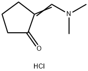 (2E)-2-[(Dimethylamino)methylene]-cyclopentanone hydrochloride Structure