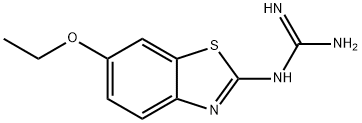 N-(6-乙氧基-1,3-苯并噻唑-2-基)胍,1379811-43-4,结构式