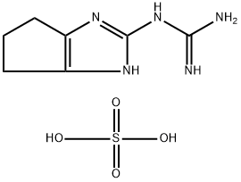 N-(1,4,5,6-Tetrahydrocyclopenta-[d]imidazol-2-yl)guanidine sulfate Struktur
