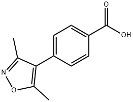 4-(3,5-二甲基异噁唑-4-基)苯甲酸 结构式