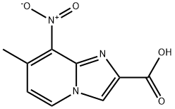 7-Methyl-8-nitroimidazo[1,2-a]-pyridine-2-carboxylic acid 结构式