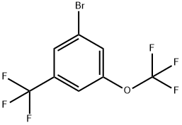 1-溴-3-(三氟甲氧基)-5-(三氟甲基)苯 结构式