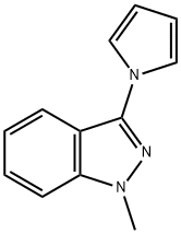 1-Methyl-3-(1H-pyrrol-1-yl)-1H-indazole Struktur