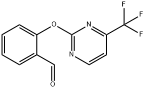 2-{[4-(Trifluoromethyl)pyrimidin-2-yl]oxy}benzaldehyde Structure