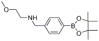 2-Methoxy-N-(4-(4,4,5,5-tetramethyl-1,3,2-dioxaborolan-2-yl)benzyl)ethanamine, 2490665-88-6, 结构式