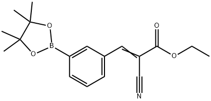 (E)-2-氰基-3-(3-(4,4,5,5-四甲基-1,3,2-二氧硼杂环戊烷-2-基)苯)丙烯酸乙酯, 2097005-50-8, 结构式