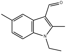 1-乙基-2,5-二甲基-1H-吲哚-3-甲醛,878656-31-6,结构式