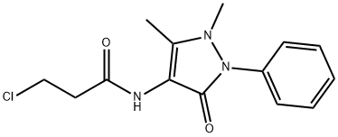 3-CHLORO-N-(1,5-DIMETHYL-3-OXO-2-PHENYL-2,3-DIHYDRO-1H-PYRAZOL-4-YL)PROPANAMIDE Structure