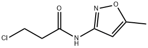 3-氯-N-(5-甲基异恶唑-3-基)丙酰胺, 543710-02-7, 结构式