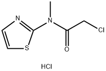 2-CHLORO-N-METHYL-N-THIAZOL-2-YL-ACETAMIDEHYDROCHLORIDE Structure