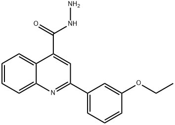 2-(3-ETHOXYPHENYL)QUINOLINE-4-CARBOHYDRAZIDE 化学構造式