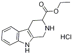 2,3,4,9-TETRAHYDRO-1H-BETA-CARBOLINE-3-CARBOXYLICACID ETHYL ESTER HYDROCHLORIDE Struktur