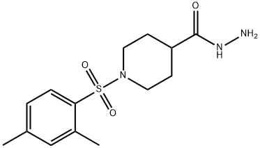 1-[(2,4-DIMETHYLPHENYL)SULFONYL]PIPERIDINE-4-CARBOHYDRAZIDE 化学構造式