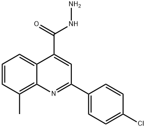 2-(4-CHLOROPHENYL)-8-METHYLQUINOLINE-4-CARBOHYDRAZIDE Struktur