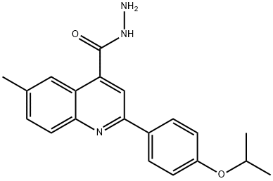 2-(4-ISOPROPOXYPHENYL)-6-METHYLQUINOLINE-4-CARBOHYDRAZIDE|2-(4-异丙氧芬基)-6-甲基-4-喹啉卡巴肼