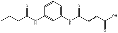 (E)-4-[3-(BUTYRYLAMINO)ANILINO]-4-OXO-2-BUTENOICACID,940227-13-4,结构式