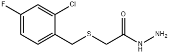 2-[(2-CHLORO-4-FLUOROBENZYL)THIO]ACETOHYDRAZIDE Struktur