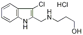 3-[(3-CHLORO-1H-INDOL-2-YLMETHYL)-AMINO]-PROPAN-1-OL HYDROCHLORIDE Structure