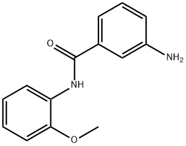 3-AMINO-N-(2-METHOXYPHENYL)BENZAMIDE 化学構造式