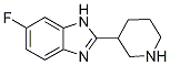 6-FLUORO-2-PIPERIDIN-3-YL-1H-BENZIMIDAZOLE 结构式