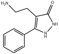 4-(2-AMINOETHYL)-5-PHENYL-1,2-DIHYDRO-3H-PYRAZOL-3-ONE 化学構造式