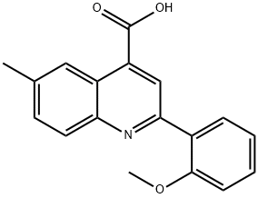 2-(2-METHOXYPHENYL)-6-METHYLQUINOLINE-4-CARBOXYLIC ACID Structure
