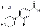 3-FLUORO-4-(1-PIPERAZINO)-BENZALDEHYDEHYDROCHLORIDE Struktur