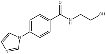 N-(2-hydroxyethyl)-4-(1H-imidazol-1-yl)benzenecarboxamide,952183-34-5,结构式