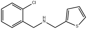N-(2-氯苄基)-1-(噻吩-2-基)甲胺 结构式