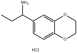 1-(2,3-Dihydro-benzo[1,4]dioxin-6-yl)-propylaminehydrochloride Structure