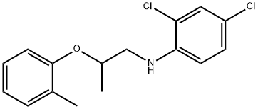 2,4-Dichloro-N-[2-(2-methylphenoxy)propyl]aniline,1040690-29-6,结构式