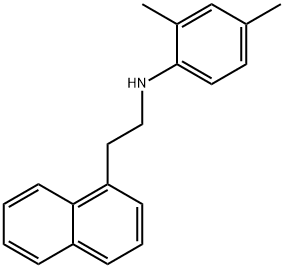 2,4-Dimethyl-N-[2-(1-naphthyl)ethyl]aniline Structure