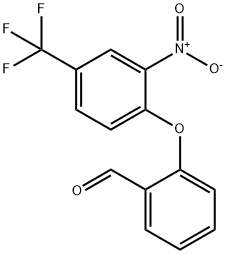 2-[2-Nitro-4-(trifluoromethyl)phenoxy]benzaldehyde Struktur