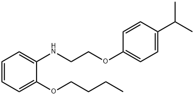 2-Butoxy-N-[2-(4-isopropylphenoxy)ethyl]aniline 化学構造式