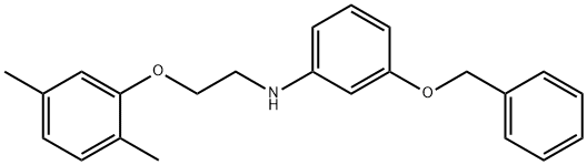 3-(Benzyloxy)-N-[2-(2,5-dimethylphenoxy)ethyl]-aniline Structure