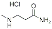 3-(Methylamino)propanamide hydrochloride Structure